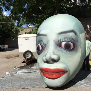 Custom Art Inflatable Head