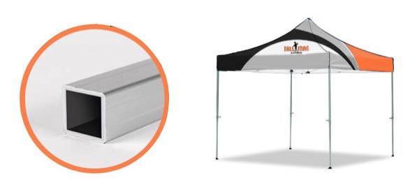 instant canopy with square frame